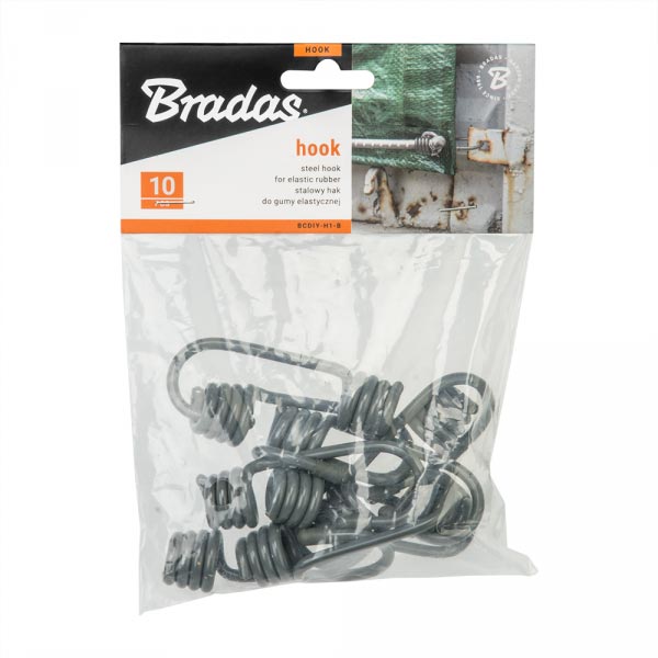  Bradas Bungee Cord Hook 10 (BCDIY-H1-B)