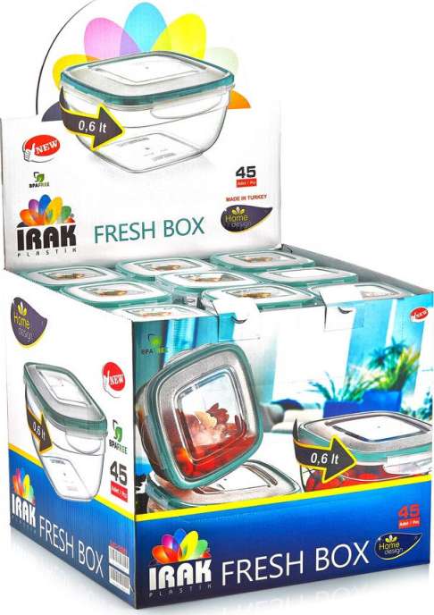     irak plastik fresh box 16x16x7,5 1 (5289)