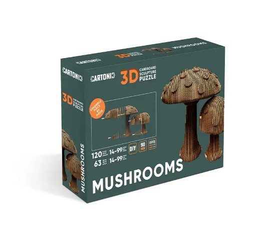    cartonic 3d puzzle mushrooms