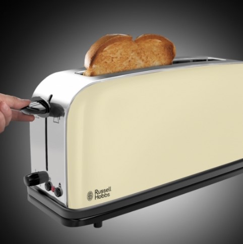   russell hobbs 21395-56 classic cream long slot toaster