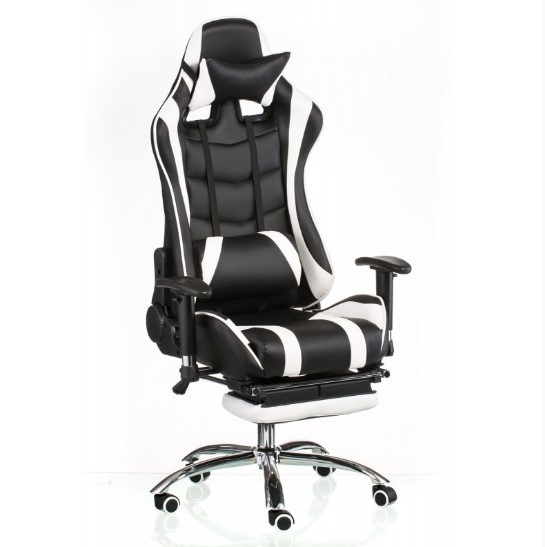    special4you extremerace black/white with footrest (e4732)
