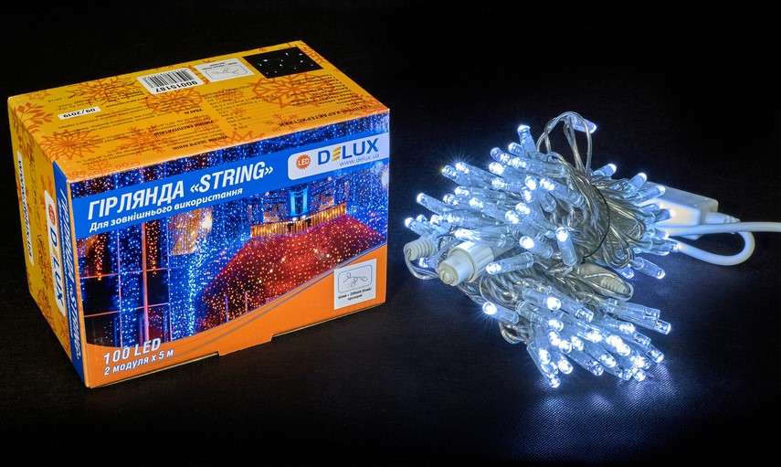    delux string 100led ip44 en  2x5 (90015187)