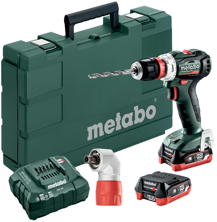    Metabo 12 PowerMaxx BS 12 BL - 2xLiHD 4.0  (Slide-in) (601039800)