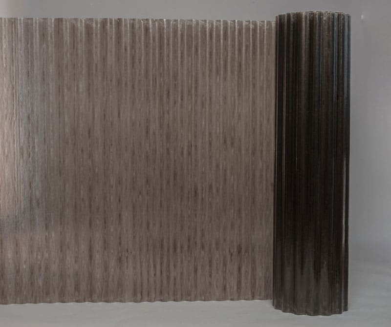 Рулонный шифер Fibrolux усиленный 2x10м бронза, волна