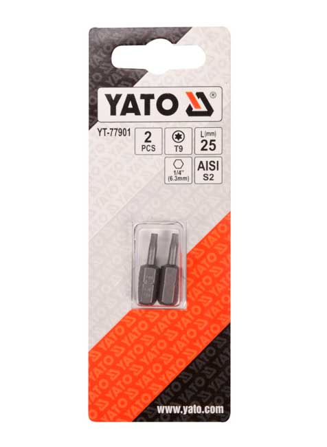   YATO TORX T9x25 HEX 1/4" 2 (YT-77901)