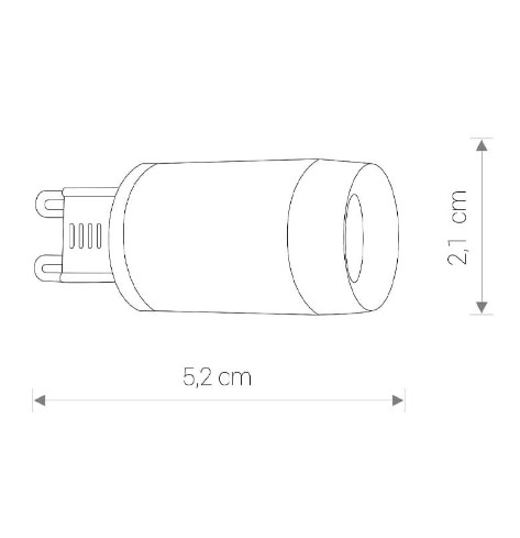    nowodvorski bulb g9 led lens 3w 3000k (9173)