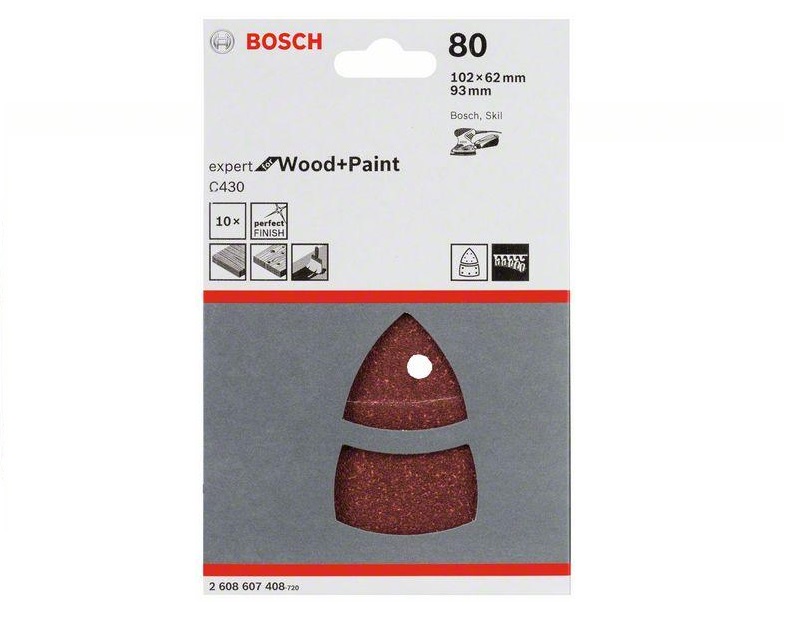  Bosch C430 Expert for Wood+Paint K80 102x62,93 10 (2608607408)
