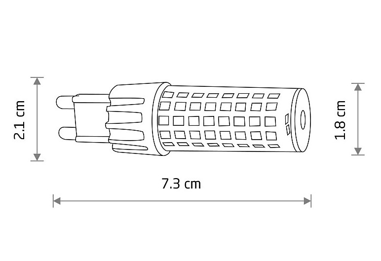    nowodvorski bulb g9 led 7w 4000k (10933)