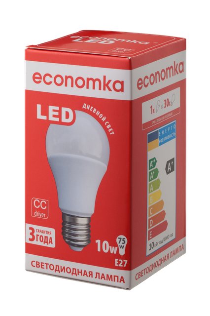   Economka LED A60 10W E27 4200K