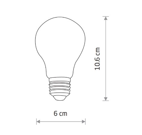    nowodvorski bulb led e27 a60 10w 3000k angle 360 (10588)