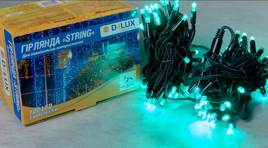 ó  Delux String 100LED IP44 EN  2x5 (90016599)