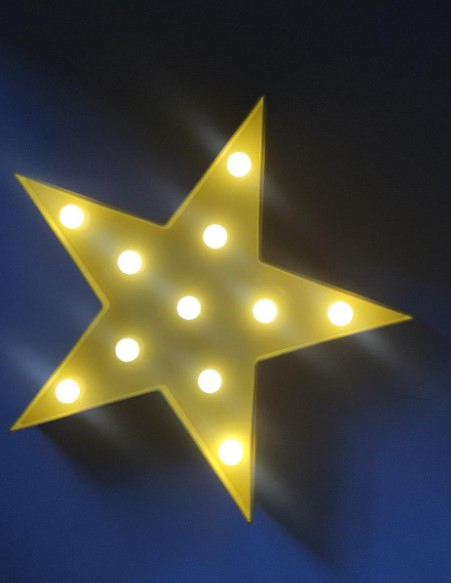  led- uft funny lamp star yellow (uftfunnylampstar)