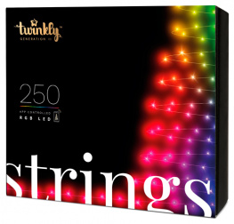   twinkly smart led strings rgb 250, gen ii, ip44 20 (tws250stp-beu)