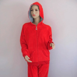 Фото пижама женская на молнии arya m красная