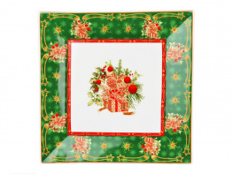 Фото блюдо lefard рождественская коллекция 22 см зеленое 586-221