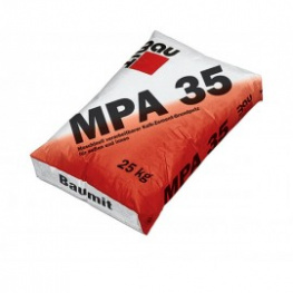 Штукатурная смесь стартовая цементно-известковая Baumit MPA 35 25кг