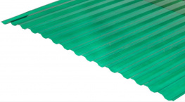 Лист Bauglas с 2УФ-защитой 3000x1050x0,8 мм зеленый