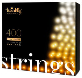   twinkly smart led strings aww 400, gen ii, ip44 32 (tws400gop-beu)