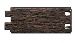Фасадная панель VOX Solid Stone SICILY 1х0,42м Темно-коричневая