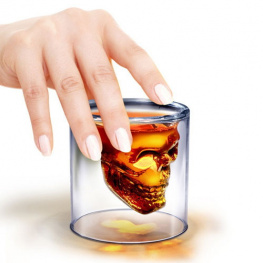 Фото стакан для виски "череп" uft skull glass