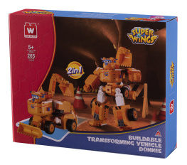 - Super Wings Small Blocks 2-in-1 Buildable Transforming Vehicle Donnie,  251  (EU385007)