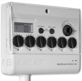 Таймер подачи воды Claber MULTIPLA AC 220/24 V LCD (80580000)