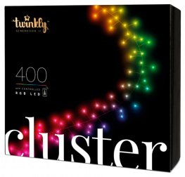   twinkly smart led cluster rgb 400, gen ii, ip44 6 (twc400stp-beu)