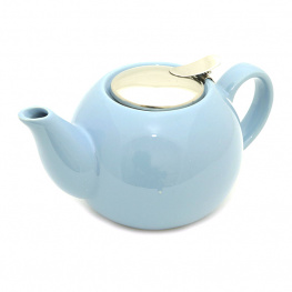 Фото чайник заварочный керамический fissman 750 мл голубой