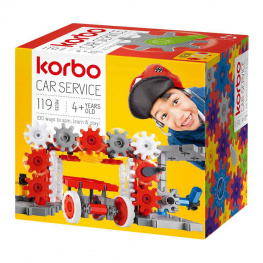 Набор для творческого конструирования Korbo Car service 119 деталей (R.1401)
