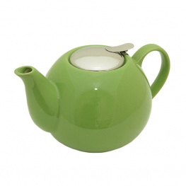 Фото чайник заварочный керамический fissman 1250 мл зеленый