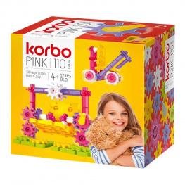 Набор для творческого конструирования Korbo Pink 110 деталей (R.1406)