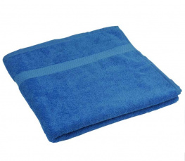 Фото полотенце махровое руно 70x140 синее