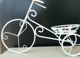 Фото подставка для цветов flowerstand велосипед 1 белый