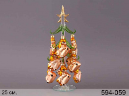 Фото фигурка декоративная lefard новогодняя елка 25 см 594-059