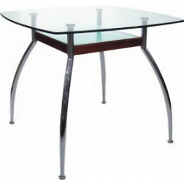 Фото стол голд-02 b2135c металл/стекло (квадратный) 900x900