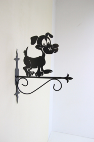 Фото подставка (крепление) для подвесного цветка собака 3