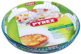 Фото форма pyrex flan dish 30 см для запекания круглая стекло