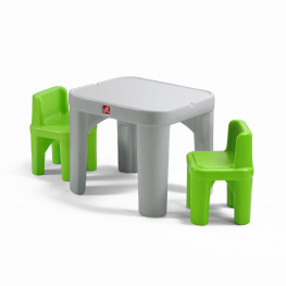 Набор: стол и 2 стула Step 2 MIGHTY MY SIZE TABLE&CHAIRS 50x35x35/48x64x64 см