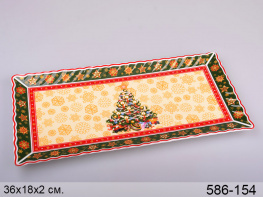Фото блюдо прямоугольное lefard новогодняя коллекция 37 см 586-154