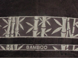 Фото простыня arya в сумке бамбук жаккард 200x220 elanor тёмно-коричневая