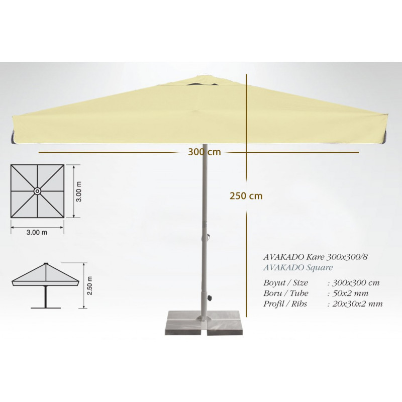   The Umbrella House Avocado 3x3 (6933)