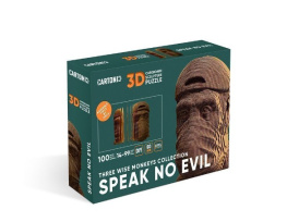    cartonic 3d puzzle three wise monkeys. speak no evil (cartspeak)